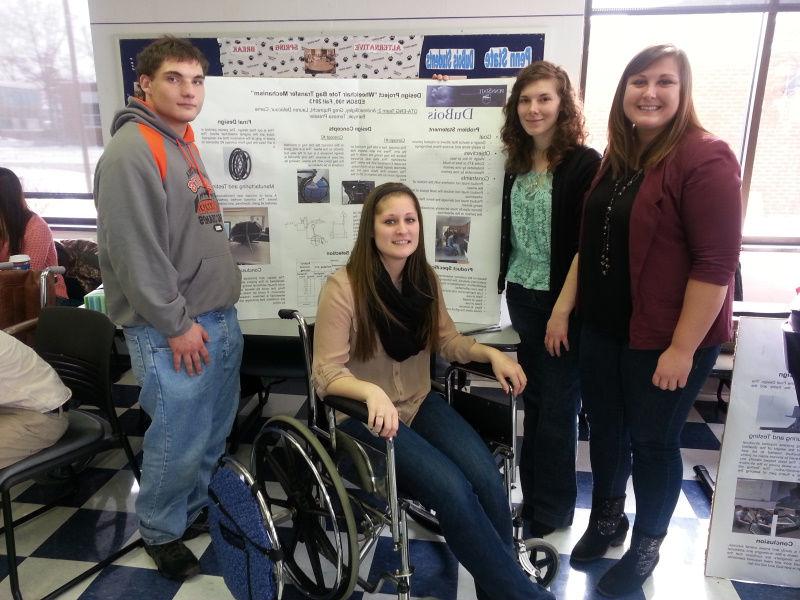 OTA and engineering students complete interprofessional collaborative projects in OT 107 and OT 202. These projects involve students creating assistive devices or adapted equipment for those with disabilities.